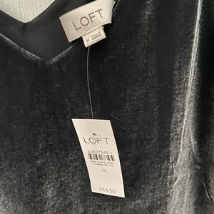 Loft Velvet Tank in Gray - New with Tags